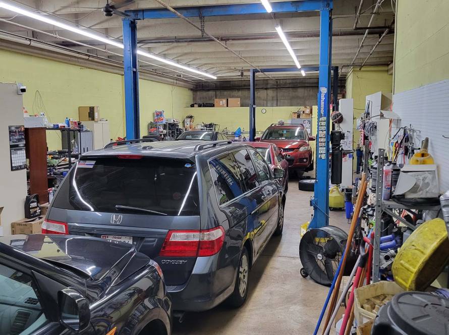 Maryland safety inspection station at New Level Auto Service, Rockville MD