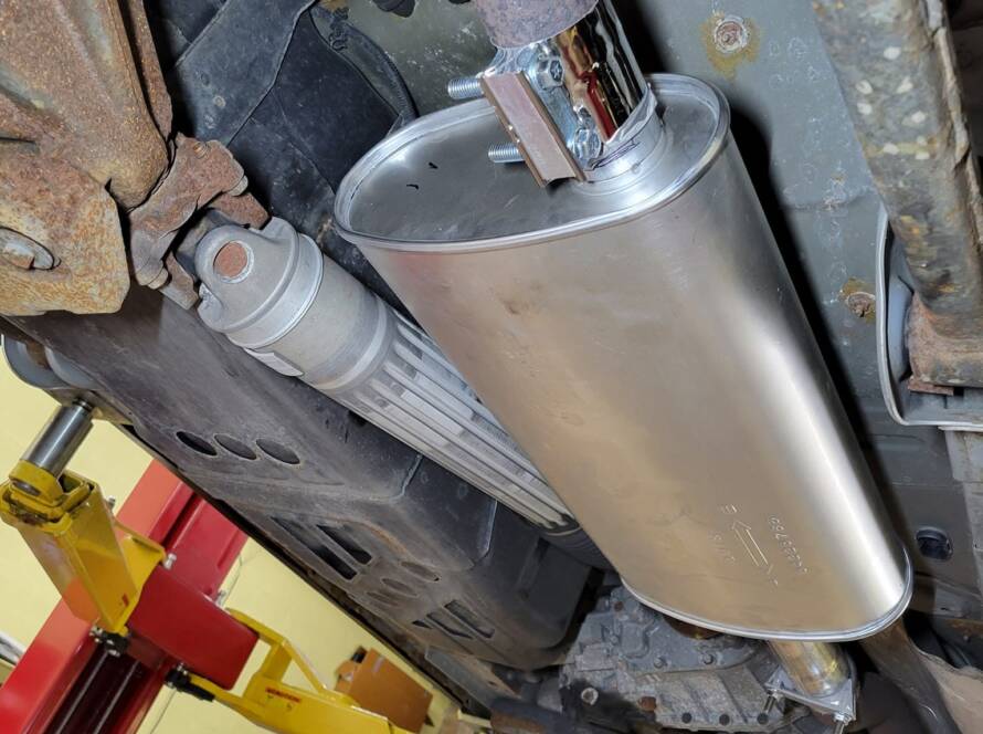 Muffler repair and exhaust work at New Level Auto Service in Rockville, MD