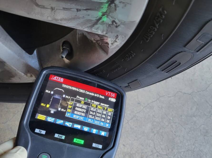 Tire pressure sensor (TPMS) programming at New Level Auto Service, Rockville MD